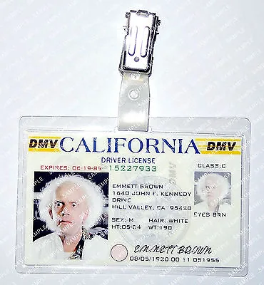Buy Back To The Future Emmett Brown DL Cosplay Prop Gift Costume Comic Con Halloween • 6.99£