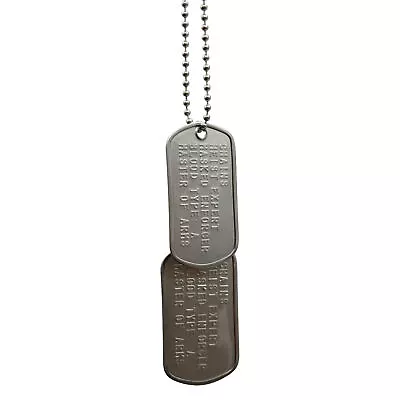 Buy CHAINS Inspired US Military DOG TAGS- Collector's Pendant Necklace Cosplay Prop • 5.99£