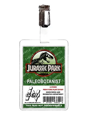 Buy Jurassic Park Paleobotanist Cosplay Film Prop Fancy Dress Comic Con Halloween • 6.99£