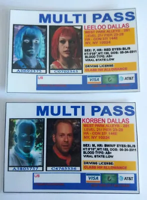 Buy Id Card Prop Replica Inspired By The Fifth Element Fanmade • 5.14£