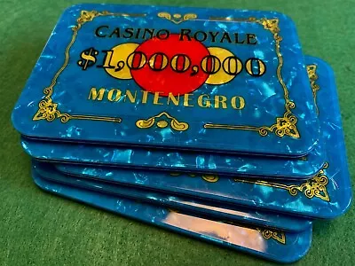 Buy James Bond Film  & Casino Props - $1 Million Poker Chip - High Roller Plaque • 33.95£