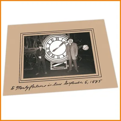 Buy Doc And Marty In Front Of The Clock-Tower 1885 / Back To The Future Movie Prop • 11.42£