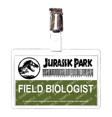 Buy Jurassic Park Field Biologist Cosplay Film Prop Fancy Dress Comic Con Halloween • 6.99£