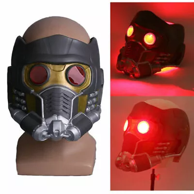 Buy Cosplay Star Lord LED Helmet Avengers Peter Quill LED Mask Superhero Props Latex • 17£
