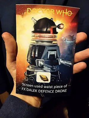 Buy Doctor Who Original Genuine Screen Used Prop Fragment Of Dalek Defence Drone. • 15£