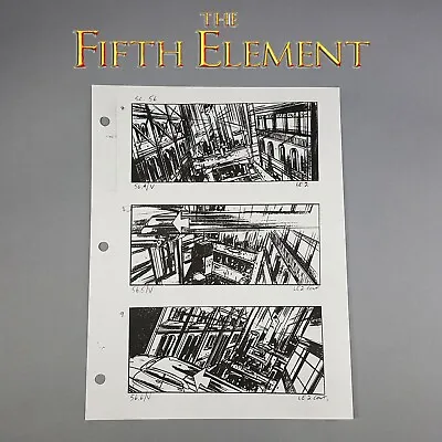 Buy The Fifth Element - Production Used Storyboard,  Leeloo Escapes, Cab Whizes, COA • 46.30£