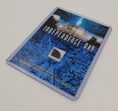 Buy Independence Day Destroyer Piece Movie Prop Mini Display Alien Rare Coa  • 15.99£