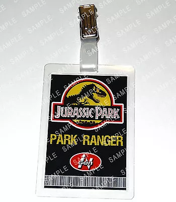 Buy Jurassic Park Dinosaur Park Ranger Gift Cosplay Costume Prop Comic Con Halloween • 6.99£