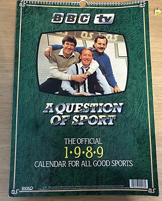 Buy A Question Of Sport 1989Calendar Vintage Memorabilia BBC Tv Prop • 9.99£