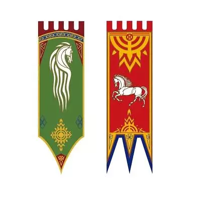 Buy Lord Of The Rings Rohan Banner Flag Gondor The Hobbit Comic Con Film Prop 46x150 • 16.06£