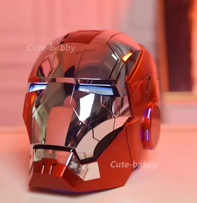 Buy 1:1 Iron Man MK5 Helmet Voice-controlled Cosplay Prop With Ear Light Cosplay • 59.99£