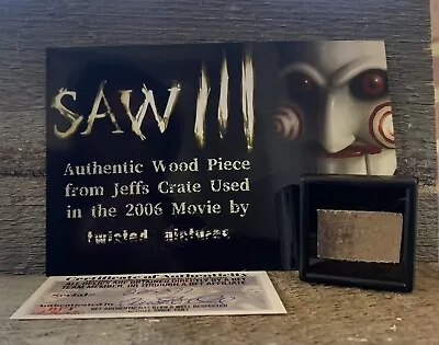 Buy Saw III Movie Authentic Prop Jeff’s Wooden Crate Relic Horror • 18.85£