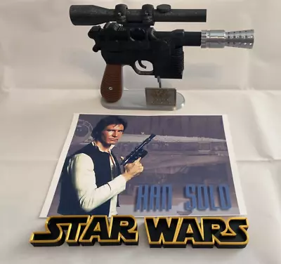 Buy 1:1 Scale - 3D Printed Han Solo DL-44 Blaster + Stand Cosplay/Prop/Collectable  • 35£