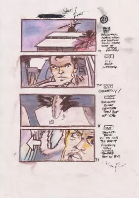 Buy Original Hand Drawn/colored Storyboard Artwork Prop From James Bond 007 Twine • 35.44£