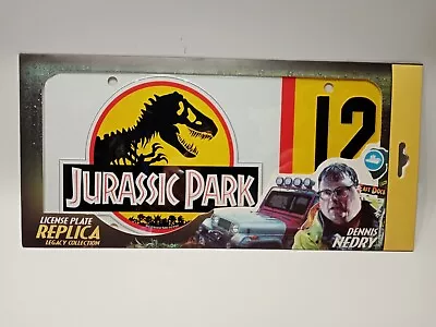 Buy Jurassic Park Licence Plate Replica Legacy Collection Dennis Nedry #12 • 23.95£