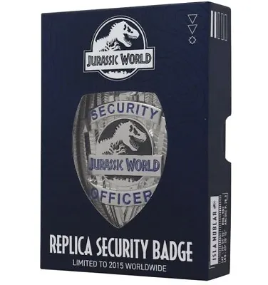 Buy Jurassic World Security Officer Badge Limited Edition Prop Replica  • 19.99£