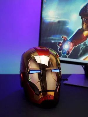 Buy AutoKing Iron Man MK5 Helmet Mask English Voice-control Open-close Light-up 1:1 • 145.99£