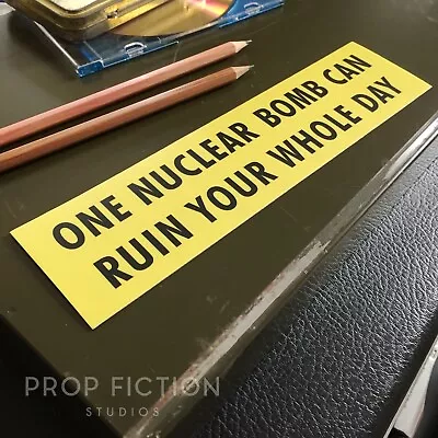 Buy Back To The Future - Prop Doc’s Van 'Nuclear Bomb' Bumper Sticker / Car Decal • 8.65£