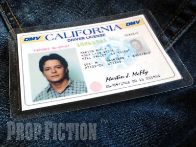 Buy Back To The Future - BTTF Marty McFly California Driver Licence Prop ID Card • 4.65£