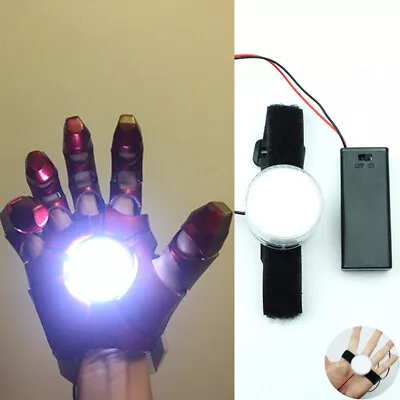 Buy DIY Controlled Light LED Light Iron Man Glove Palm Light Halloween Cosplay Props • 10.19£