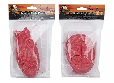 Buy BRAIN & HEART Prop HALLOWEEN Bloody Fake 2pc Realistic Body Zombie Decoration • 7.99£