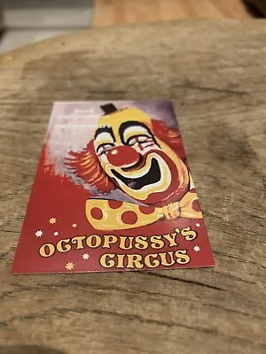 Buy James Bond Oo7 Octopussy Circus Promo Card Prop Roger Moore Memorabilia,. • 1.75£