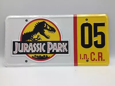 Buy Jurassic Park ’5’ Tour Jeep • US Car License Number Plate • New • Film Prop • 15£