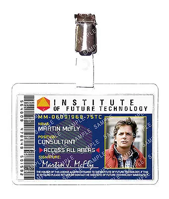 Buy Back To The Future Institute Marty Mcfly Cosplay Prop Costume Gift Halloween • 6.99£