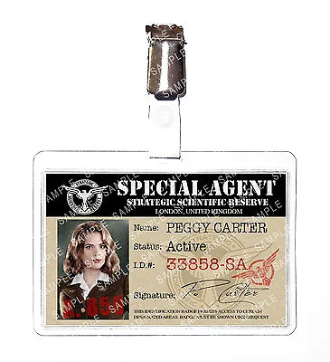 Buy Agent Peggy Carter Marvel Character Cosplay Prop Costume Comic Con Halloween • 6.99£