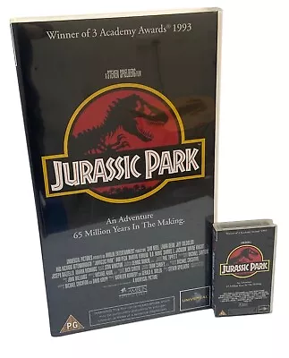 Buy Jurassic Park Oversized Video Cassette Tape Case -  Movie Display Replica Prop • 150£