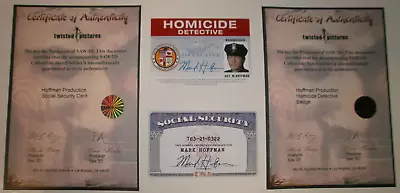 Buy Saw 3D Mark Hoffman (Costas Mandylor) Props Security Card And Detective Badge • 3,542.94£
