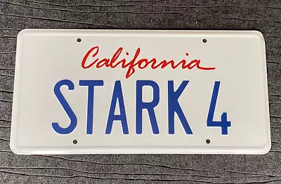 Buy STARK 4 Iron Man Tony Stark Prop License Plate Embossed On Aluminium  • 12.99£