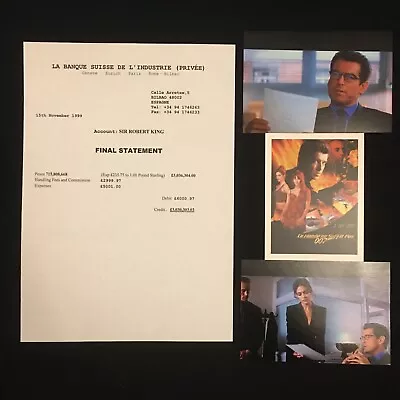 Buy James Bond The World Is Not Enough Replica Paper Prop (rare) • 29.99£