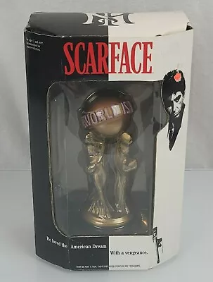 Buy The World Is Yours 5  Gold Statue Mezco 2004 SCARFACE Figurine Al Pacino • 150.80£