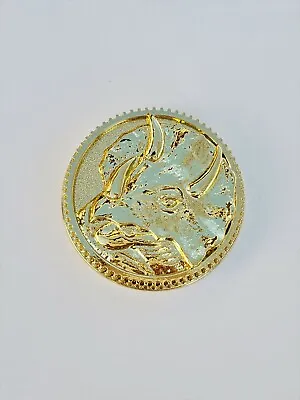 Buy Triceratops Power Coin Gold Dino Made For The Legacy Ranger Morpher Cosplay Prop • 23.62£