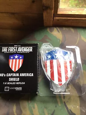 Buy 1940’s The First Avenger Captain America Shield 1:6 Scaled Replica Loot Crate  • 5£