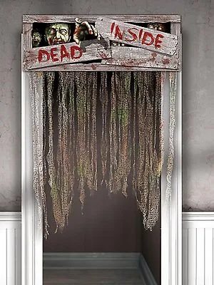 Buy Halloween Door Curtain Decoration Hanging Prop Horror Party ZOMBIE Dead Inside • 9.99£