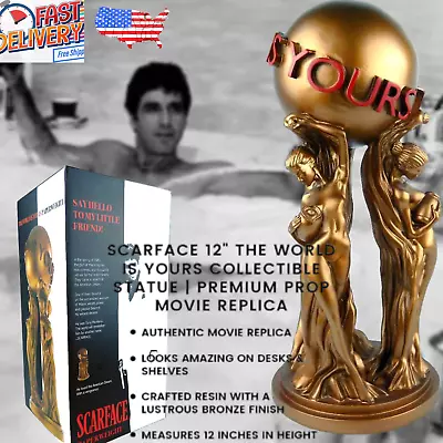 Buy Premium BADGUY Pacino Scarface Movie The World Is Yours 12  Collectible Statue  • 136.65£