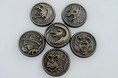 Buy Ninja Ninjetti 6 Set Weathered Power Coins Made For Legacy Morpher Prop Cosplay • 75.60£